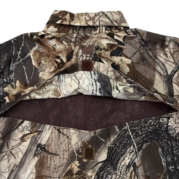 Remington Vented Camo Long Sleeve Shirt Button Front Realtree Hardwood Hunter XL - Picture 3 of 13